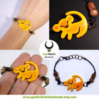 Simba bracelet - Polymer clay