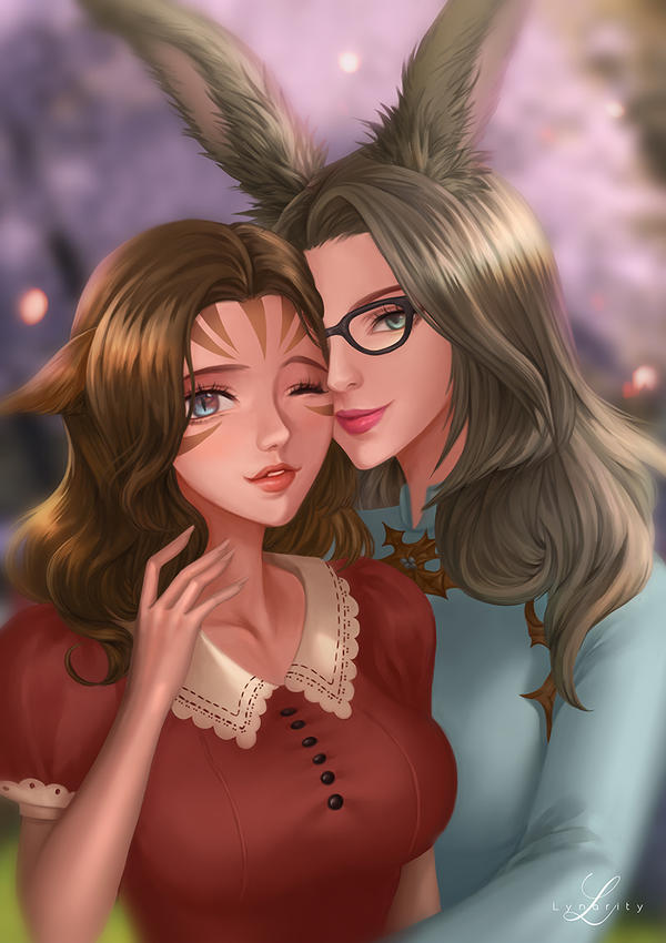 [Commission] Viera and Miqote