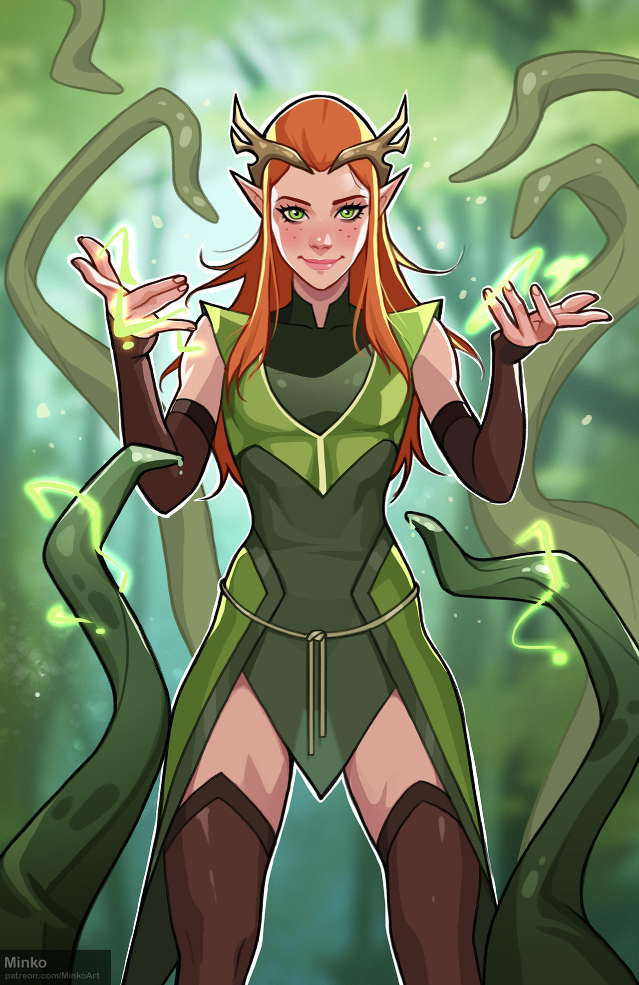 Keyleth Fire Form Keyleth by MinkoDraws on DeviantArt