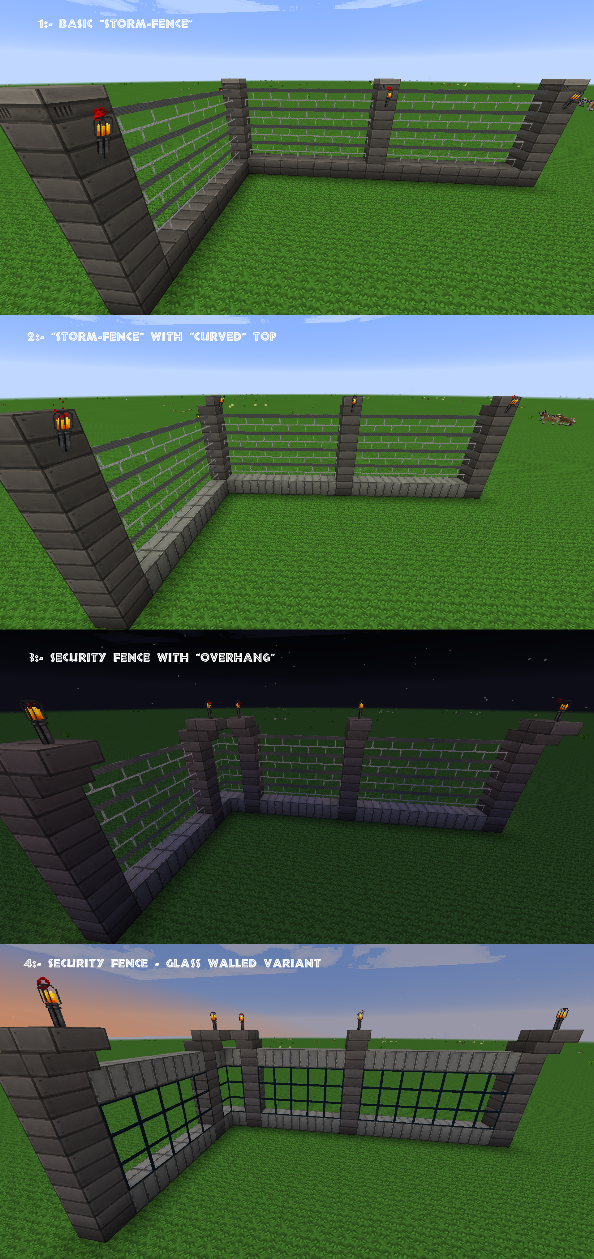 Minecraft Jurassic Park Style Fences Variants By Gothic Lycan On Deviantart Minecraft Jurassic Park Style Fences Variants By Gothic Lycan On Deviantart