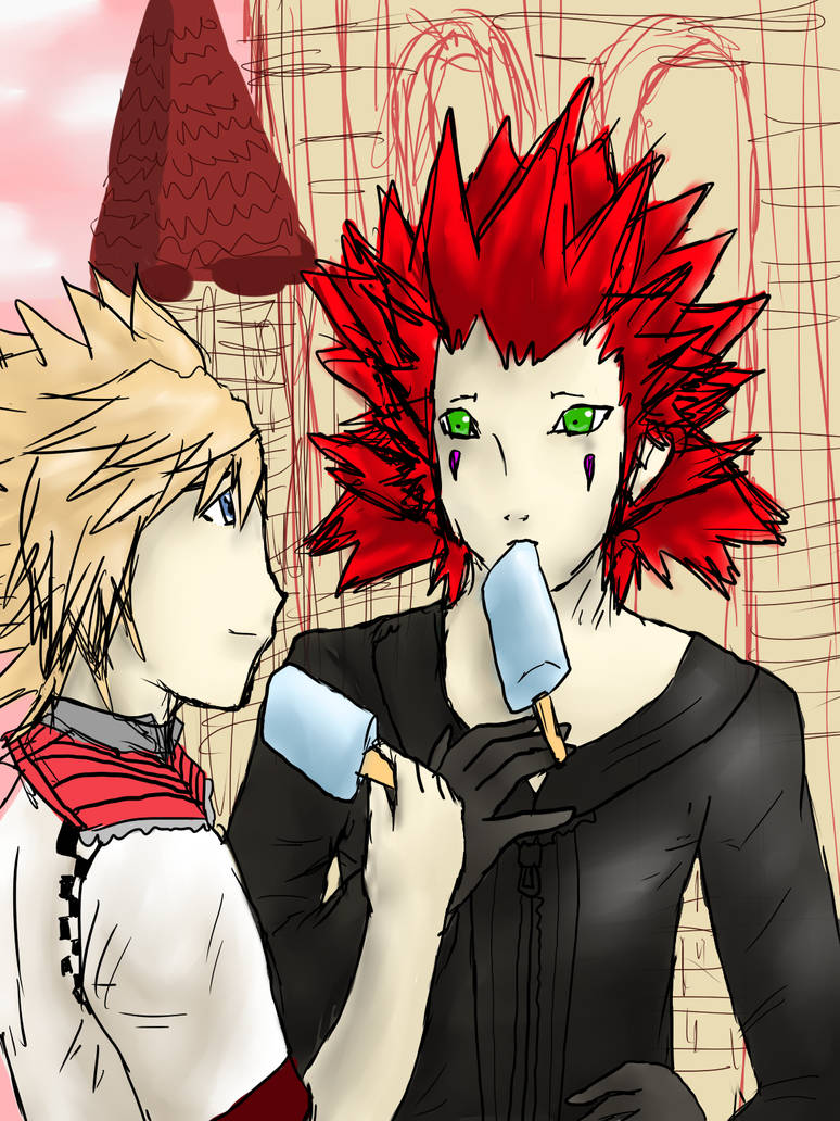 Axel x Roxas finished by aumym on DeviantArt