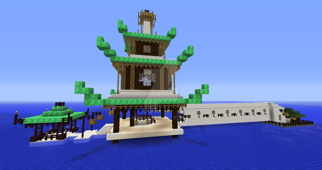 Minecraft Pagoda by Embernight-cat on DeviantArt