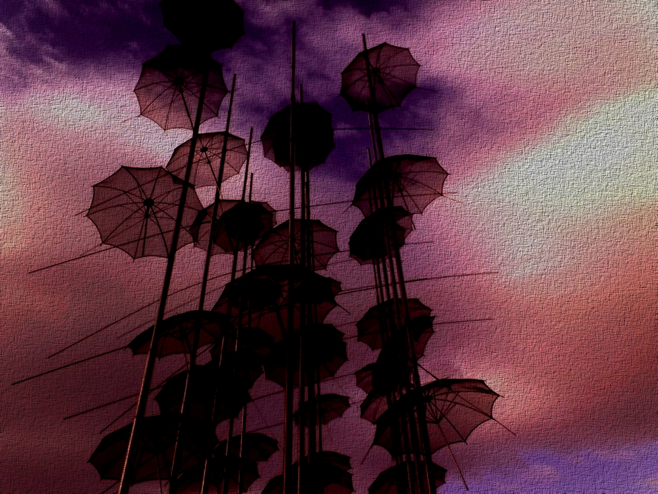 Umbrellas, Thessaloniki by Giorgos Zogolopoulos.