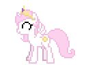 Pink Filly Celestia flapping