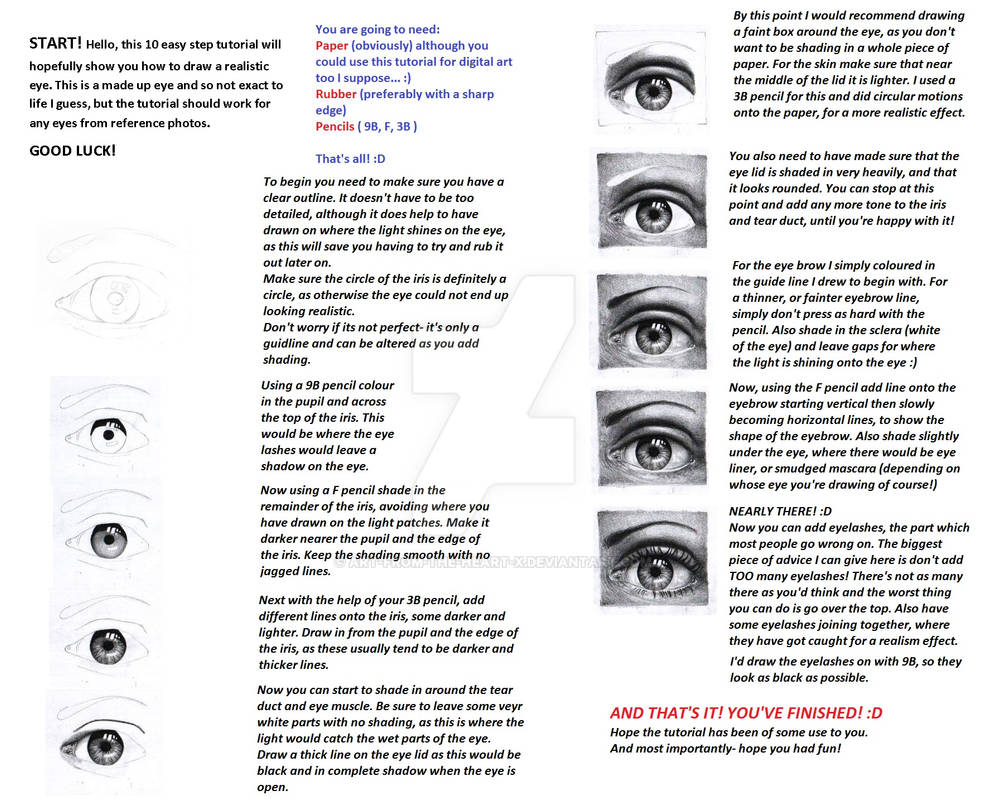 realistic pencil eye tutorial. by Art-from-the-heart-x on DeviantArt