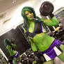 She-hulk working out