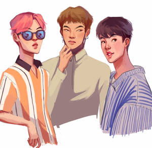 jimin, tae, jin