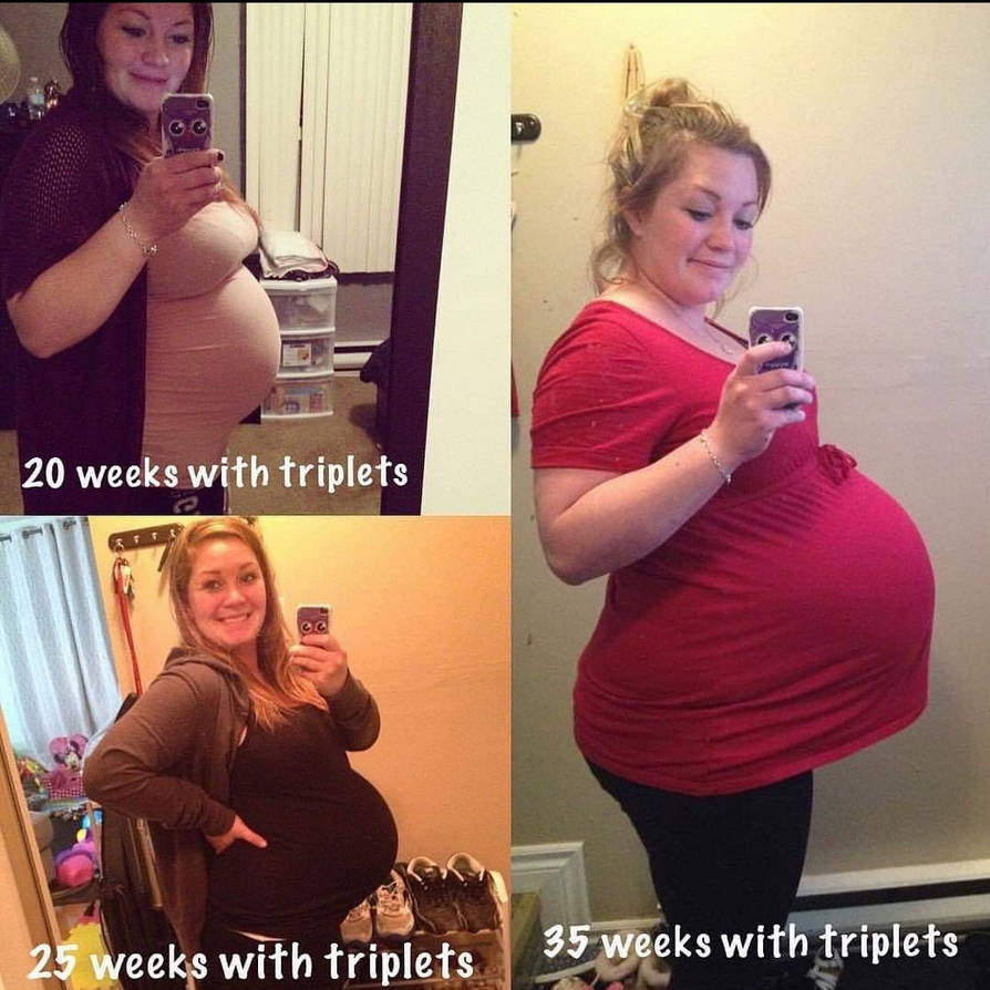 Triplets Bally Pregnant triplet belly progression by ericasmall39 on DeviantArt