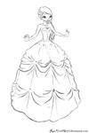 COM: Sketch Breanna Ball gown by RusCoollGirl