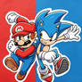 Mario vs Sonic