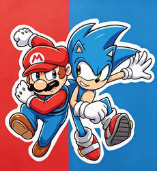 Mario vs Sonic