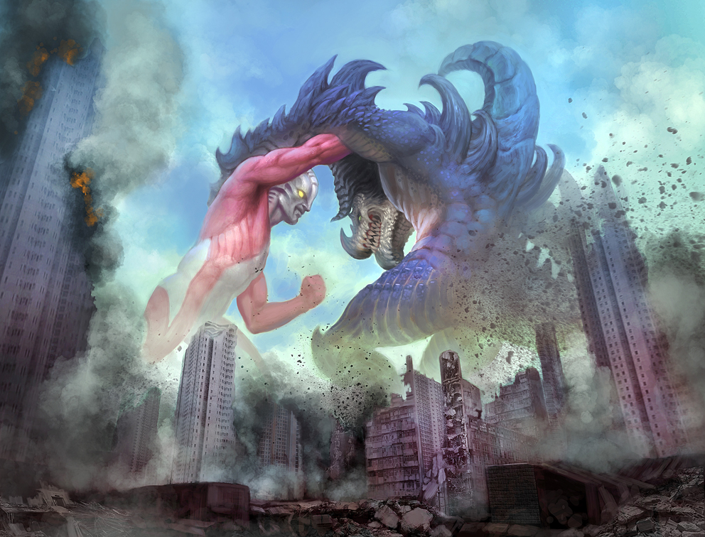 Attack of Ultraman by meteorite8 Attack of Ultraman by meteorite8