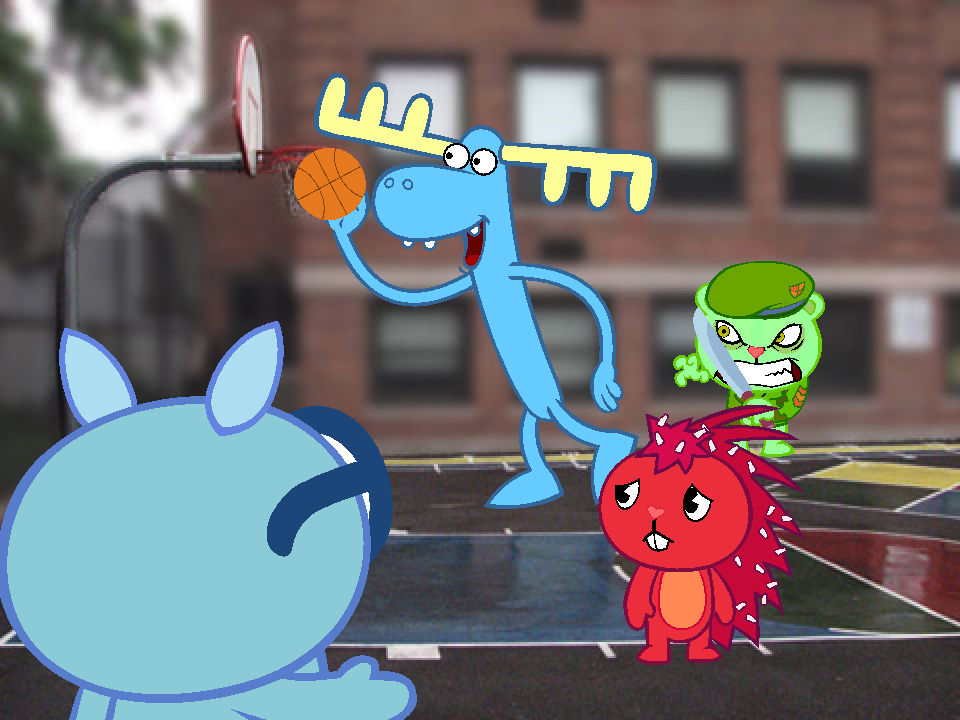 HTF playing basketball by htflover4387 on DeviantArt