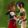 Sora x Yuffie Picture 1 - Hiding in the Cave.