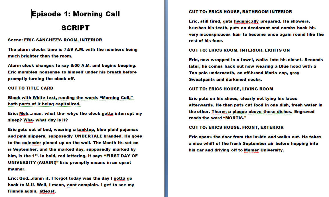 Memer University: Morning Call Script by TurtleneccStudios on DeviantArt