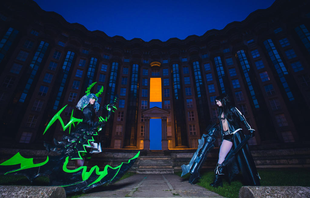 Black Rock Shooter VS Dead Master by Ally-bee