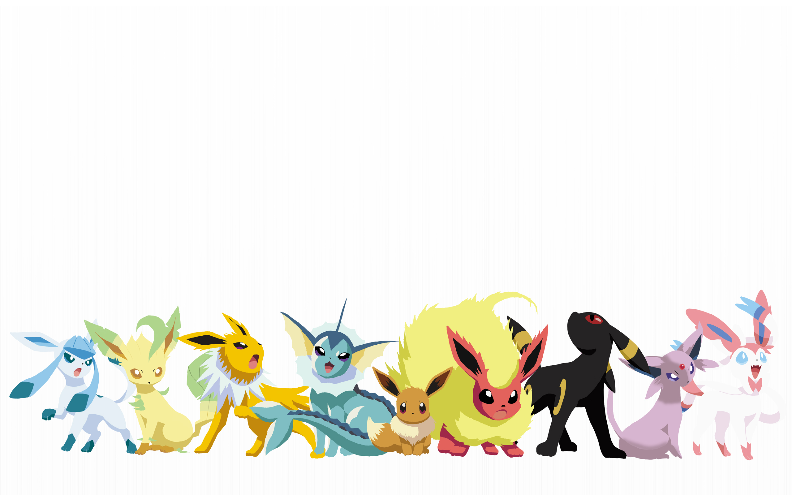 Wallpaper: Eevee and Eevolutions