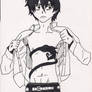 Rin Okumura - Hiding his Tail