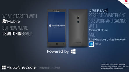 Sony Xperia WX - first Xperia smartphone with WP