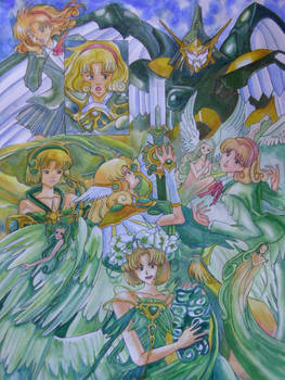 Magic Knight Rayearth- Fuu Hououji Painting