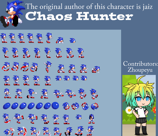 Chaos Hunter - Sprite Sheet by Stydex786 on DeviantArt