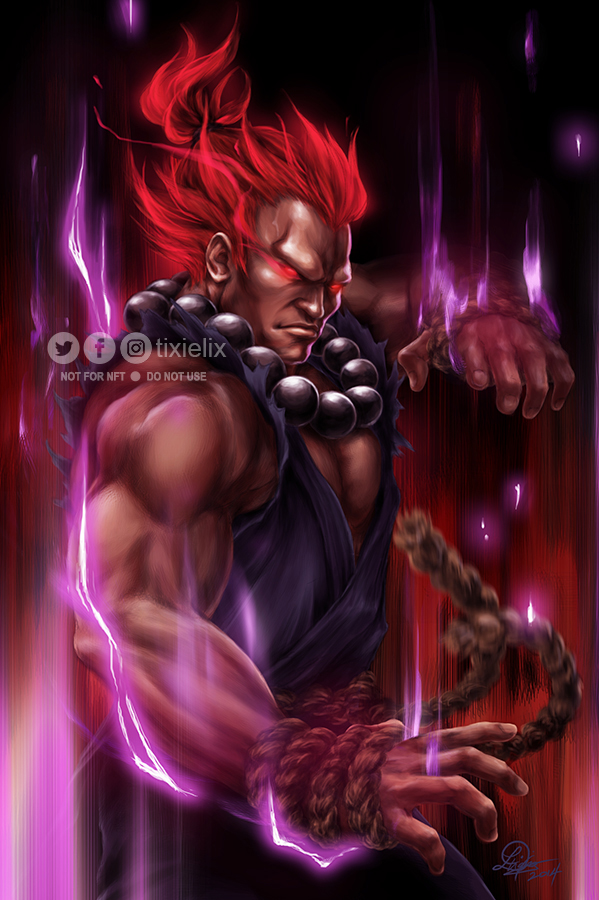 Akuma Street Fighter Art - Diamond Paintings 