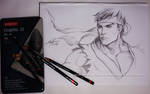 Quick Sketch - Ryu by TixieLix