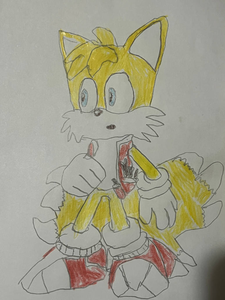 How to DRAW TAILS NINE - Sonic Prime 