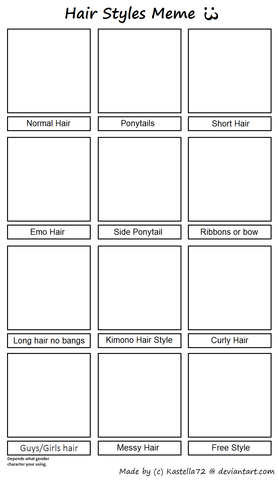Hair Styles Meme Base By Kastella72 On Deviantart Hair Styles Meme Base By Kastella72 On Deviantart
