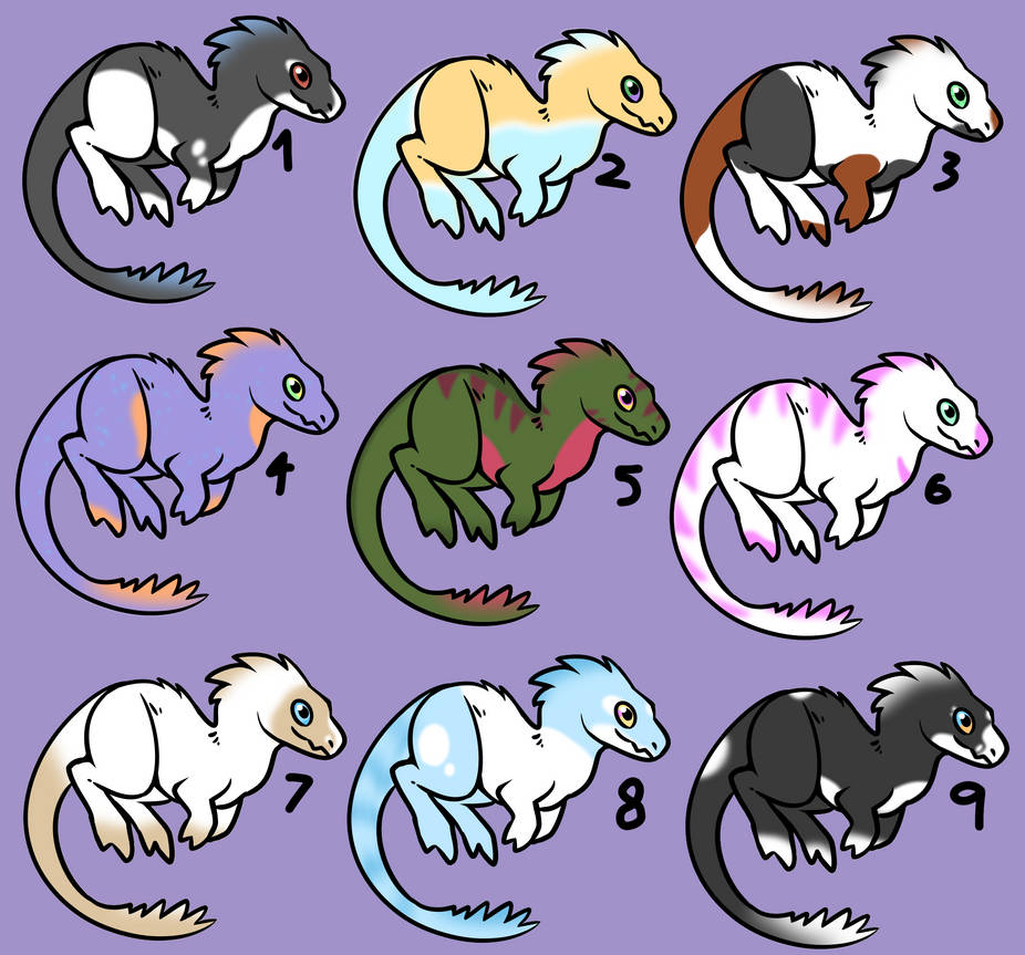 Colorful Avatar Raptors Raptor Adopts (OPEN) by StarbornEcho on DeviantArt