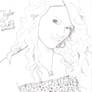 Taylor Swift Traced Sketch