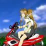 Belldandy on Scooter