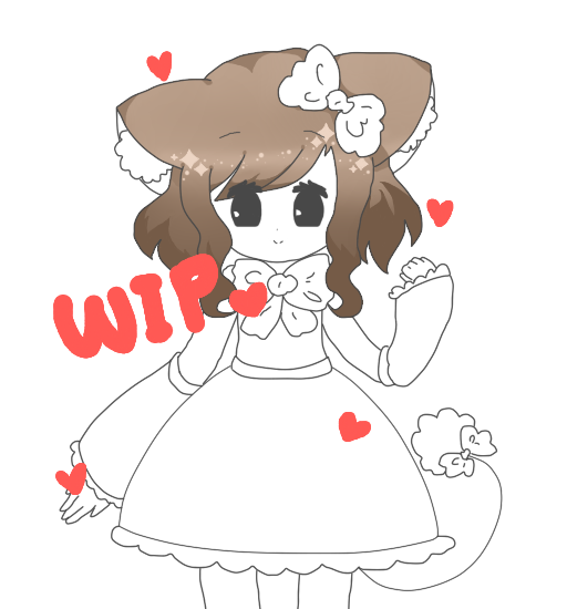 - Pom kitty OC WIP -