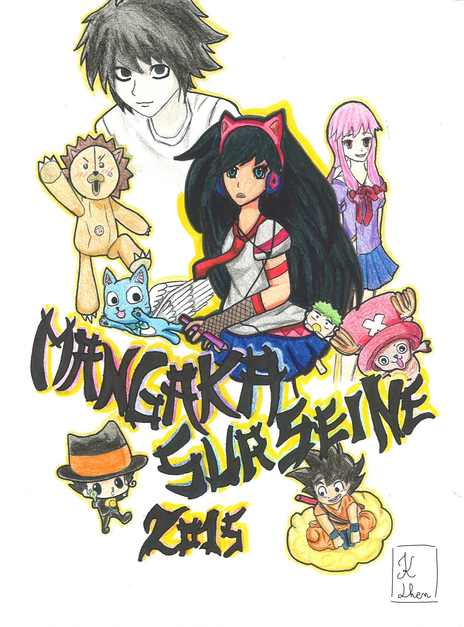 I participated in a anime drawing contest :D