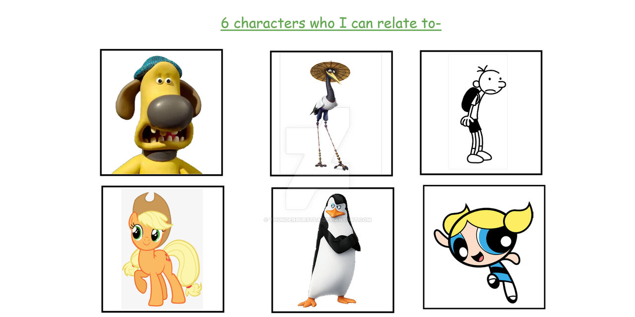 Relatable characters by ThunderBurstDA on DeviantArt Relatable characters by ThunderBurstDA on DeviantArt