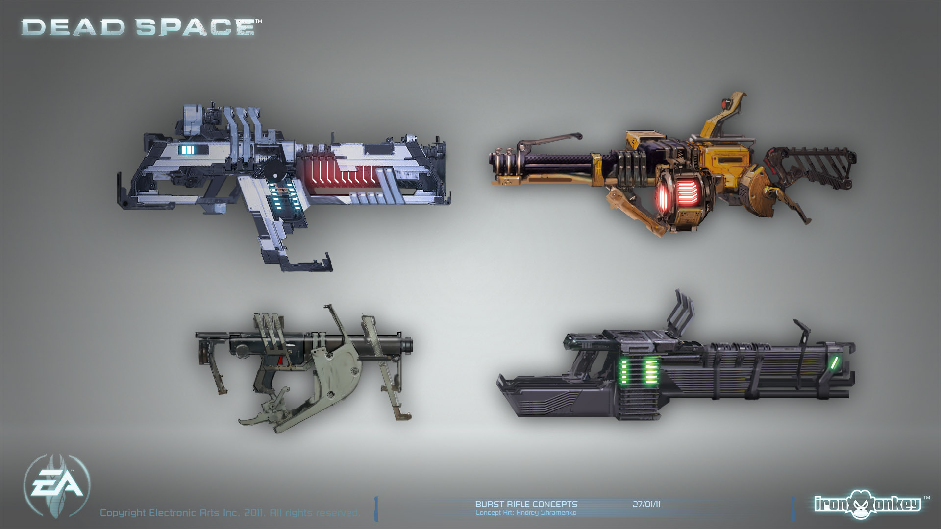 Dead Space - Machine gun concepts by shirik on DeviantArt