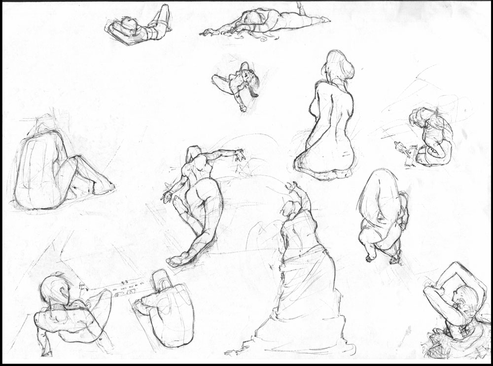 Foreshortening studies