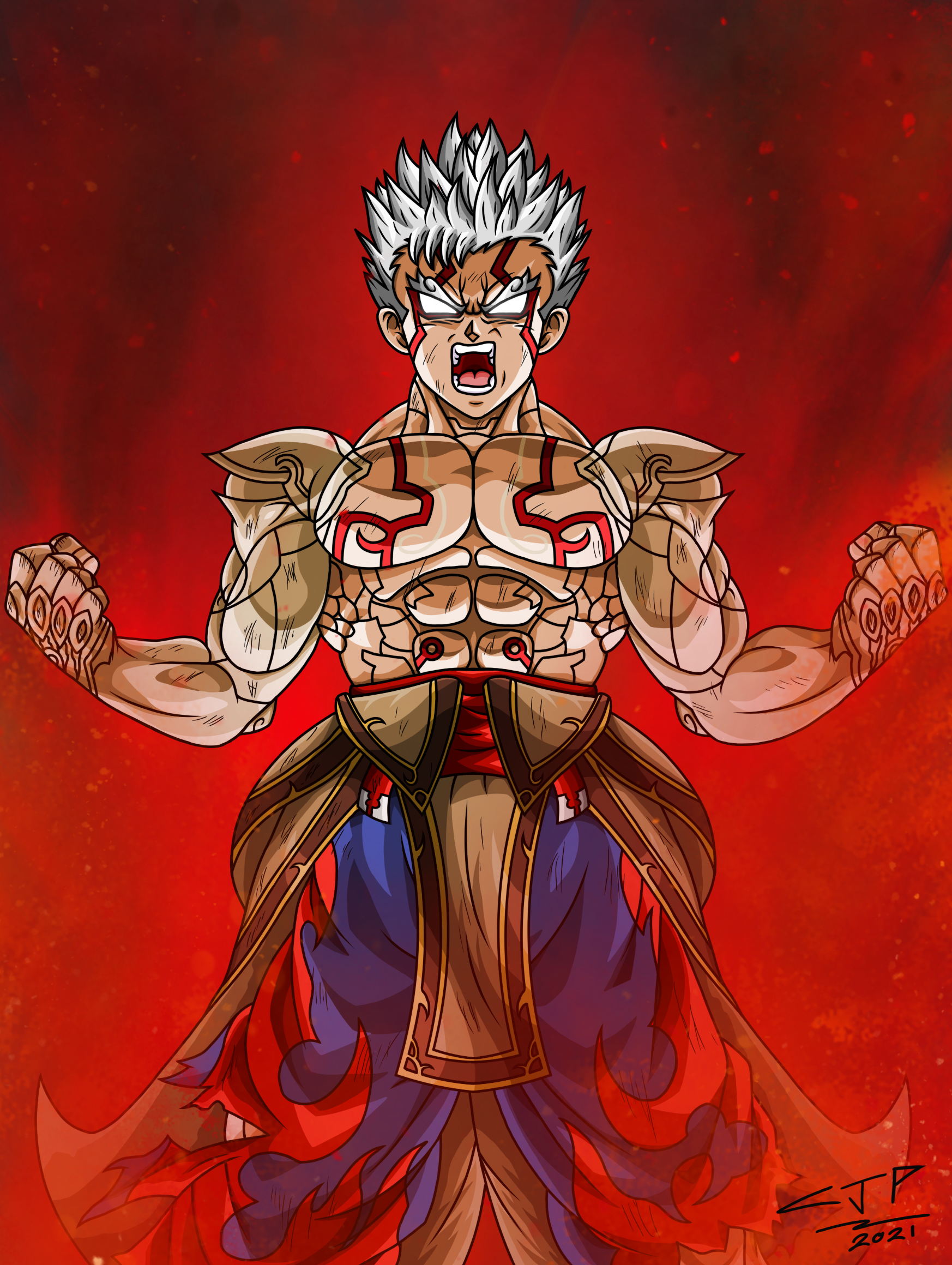 Asura from Asura's Wrath in Dragon Ball Style by SFTSD000 on DeviantArt