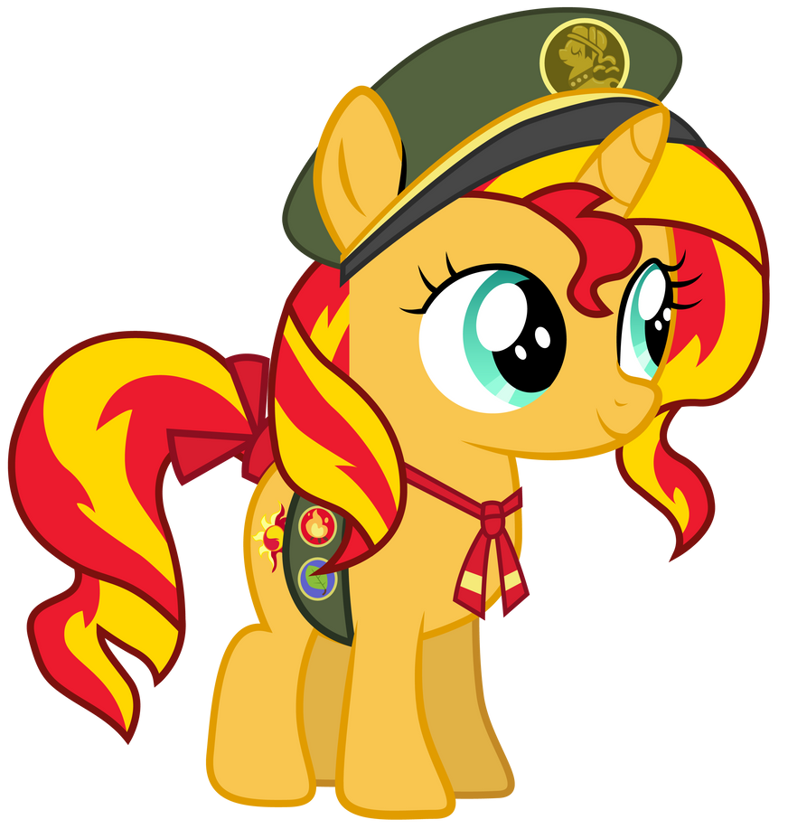 Filly Scout Sunset Shimmer by Ahsokafan100 on DeviantArt Filly Scout Sunset Shimmer by Ahsokafan100 on DeviantArt