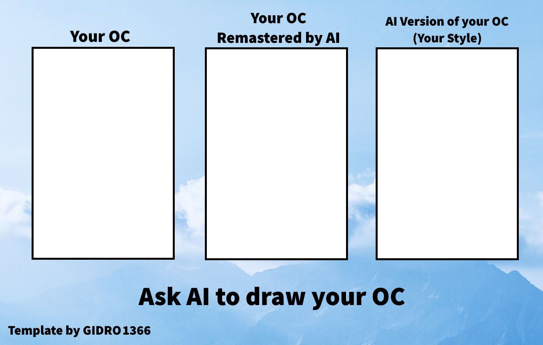 Ask AI to Draw your OC Template by GIDRO1366 on DeviantArt