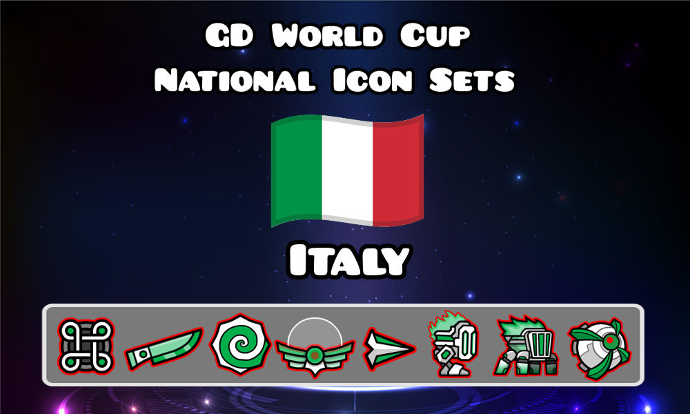 Geometry Dash World Cup - Italy by GIDRO1366 on DeviantArt