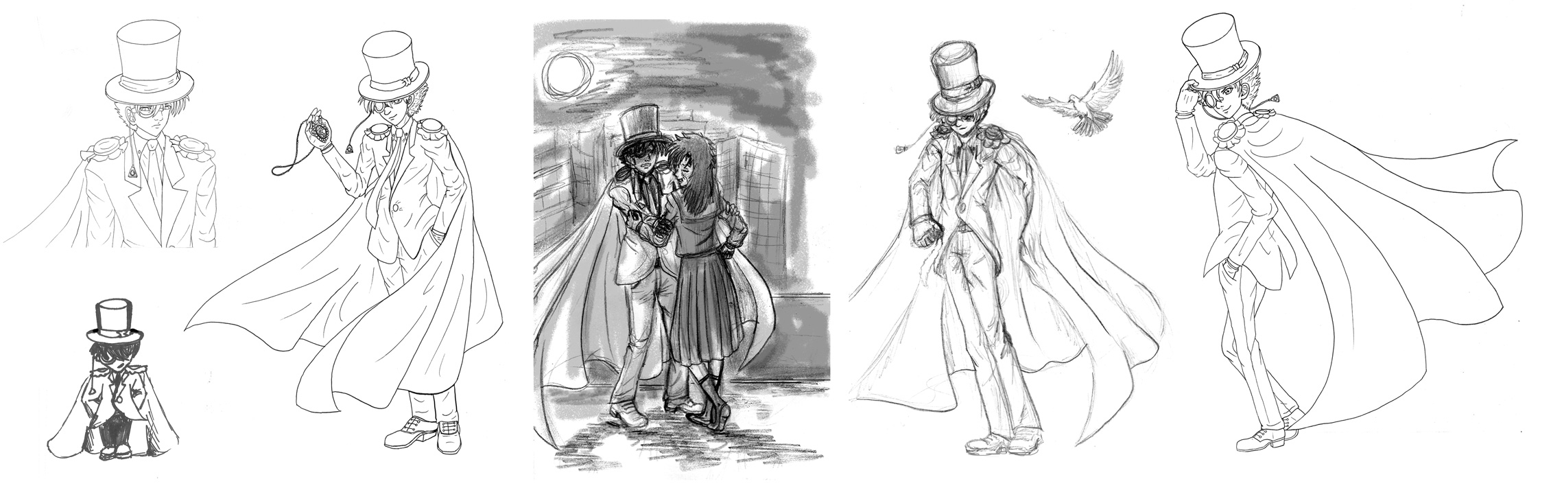 DCMK: Kaitou Kid sketch dump