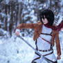 Winter cosplay: Mikasa Ackerman #1