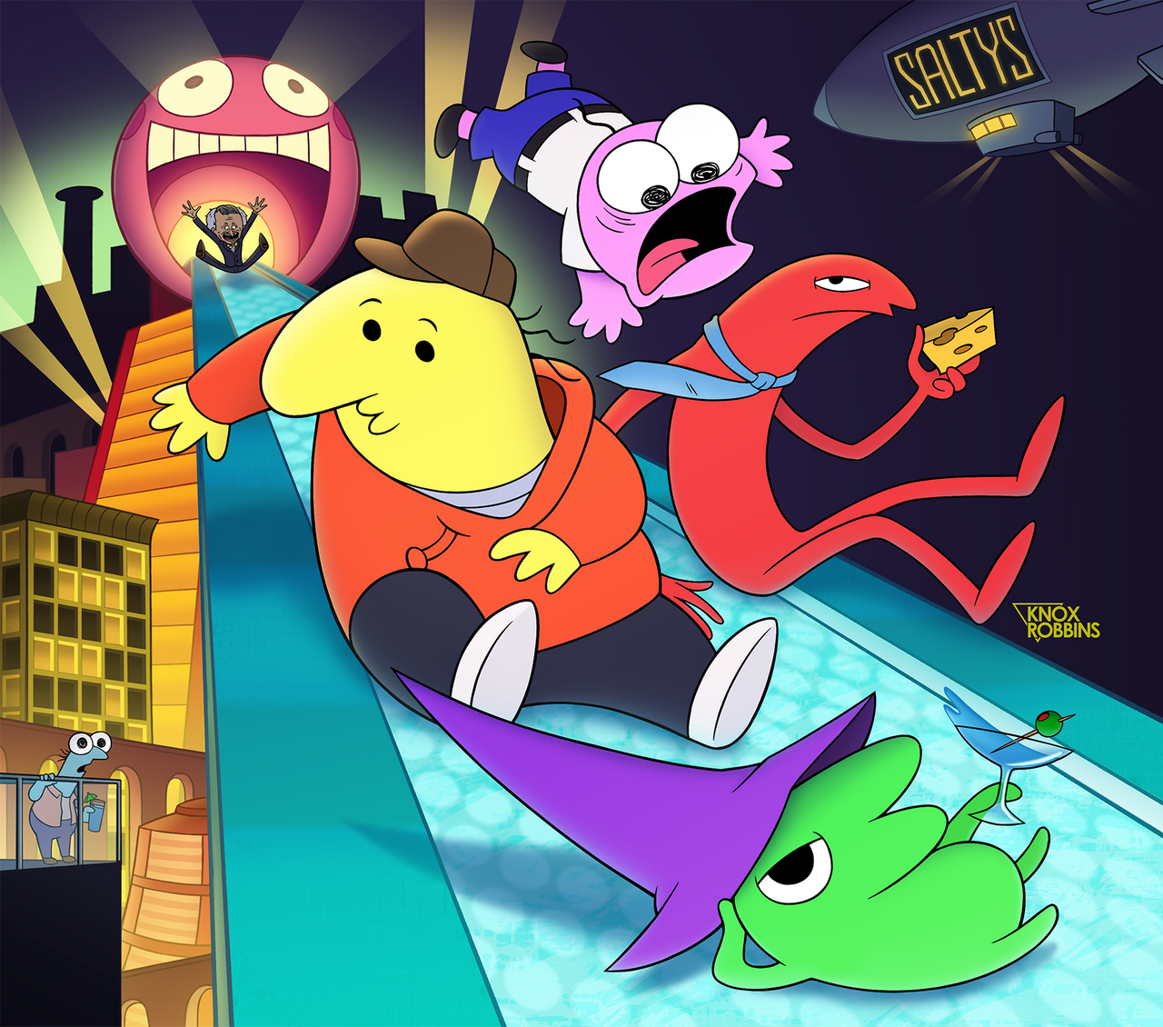 Glep's Night Out (Smiling Friends) by KnoxRobbins on DeviantArt