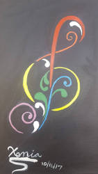 Treble Clef Canvas