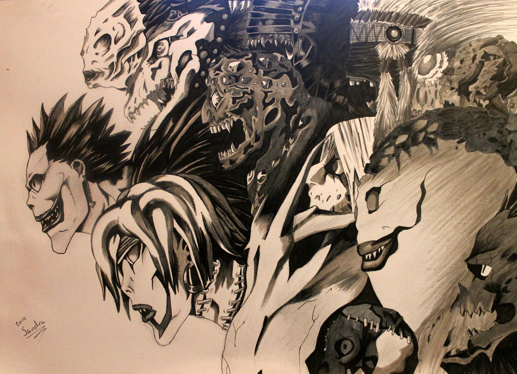 Shinigami's (Death note fan art) by Salamandara on DeviantArt.