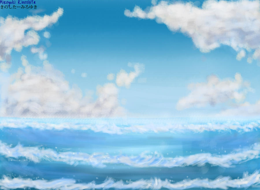 Sea Drawing With Rode Speed Drawing Sea II by miroyuki-kinoshita on DeviantArt