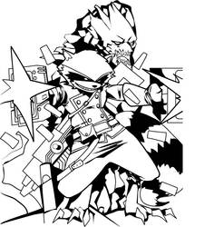 Rocket Raccoon And Groot [Black and White]