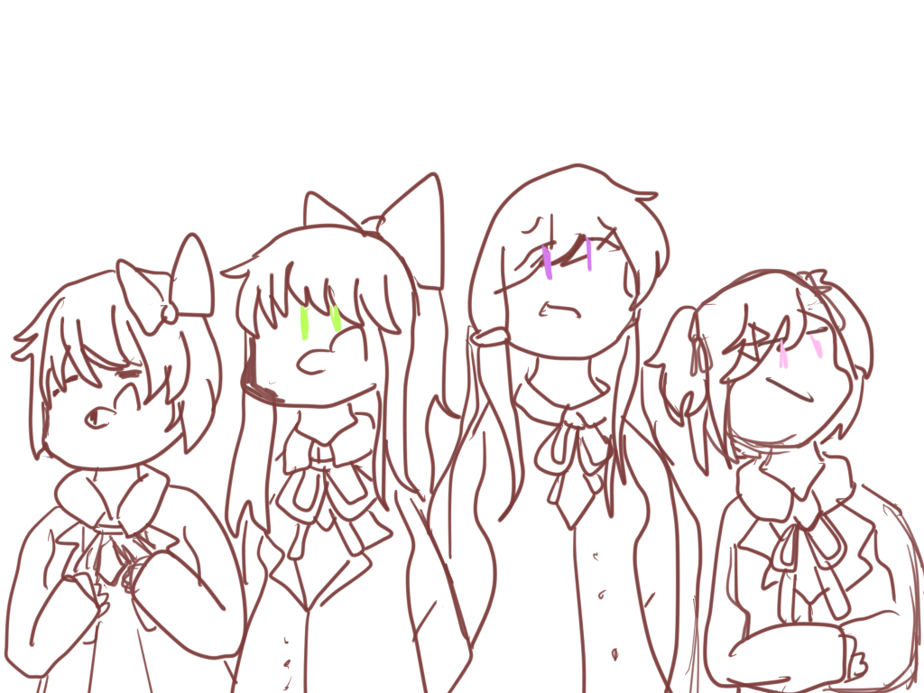 DDLC Coloring Page by KaraKetsuekiAka on DeviantArt