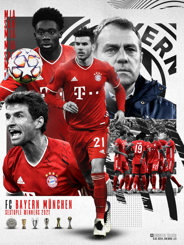 FC Bayern: sextuple winners 2021 by CocoTolisso on DeviantArt